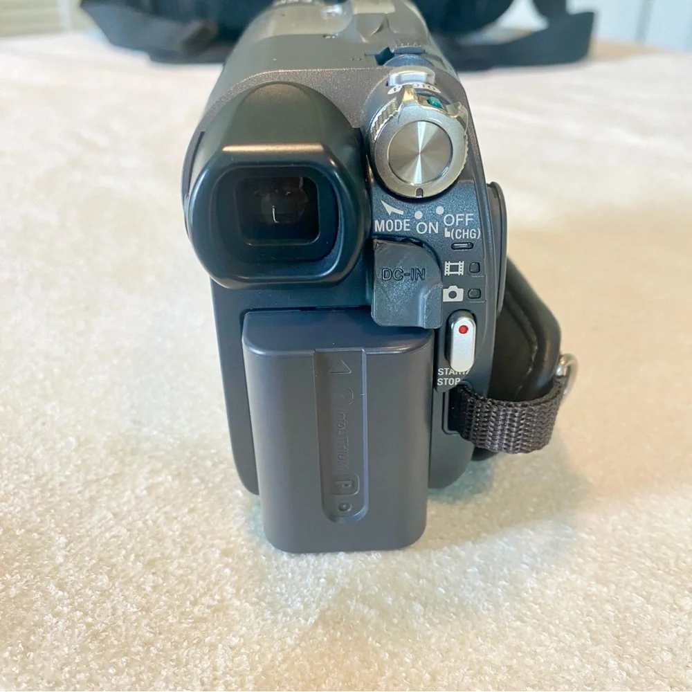 Sony Handycam Silver and Black Camcorder Set